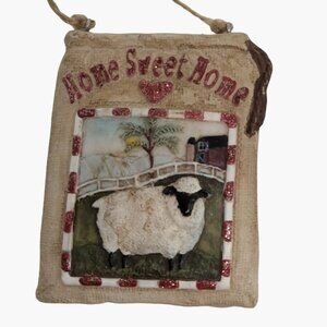 Home Sweet Home Christmas Ornament Sheep Farmhouse